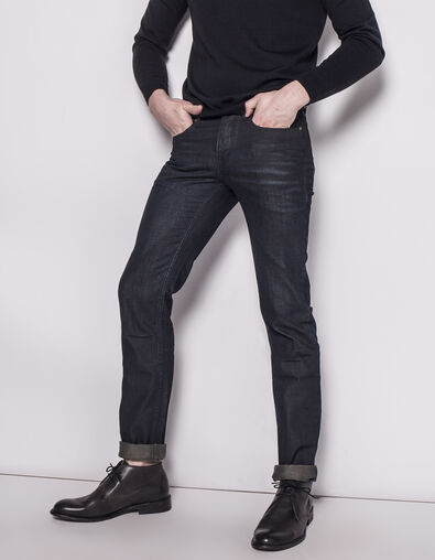 Men's slim black jeans  - IKKS