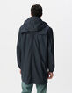 Parka marine nylon gomme à capuche Homme-3