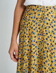Gelber Midi-Blumenrock I.Code-3