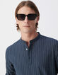 Tunique REGULAR encre motif rayures Homme-4