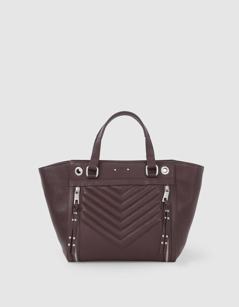 Shopper 1440 Medium granaatrood leer Dames