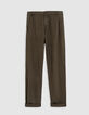 Herrenchinohose, khaki, Streifenmotiv-6