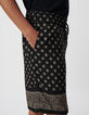 Bermudas COMFORT negro diseños balineses hombre-4