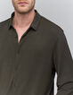 Chemise REGULAR dark green maille ULTRA MOBILITY Homme-4