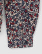 Navy overhemd rock bloemenprint jongens -7