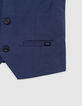 Gilet de costume cérémonie marine garçon-6