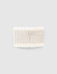 Cremewei&szlig;er Stricksnood mit Blitzpatch f&uuml;r Babym&auml;dchen-3