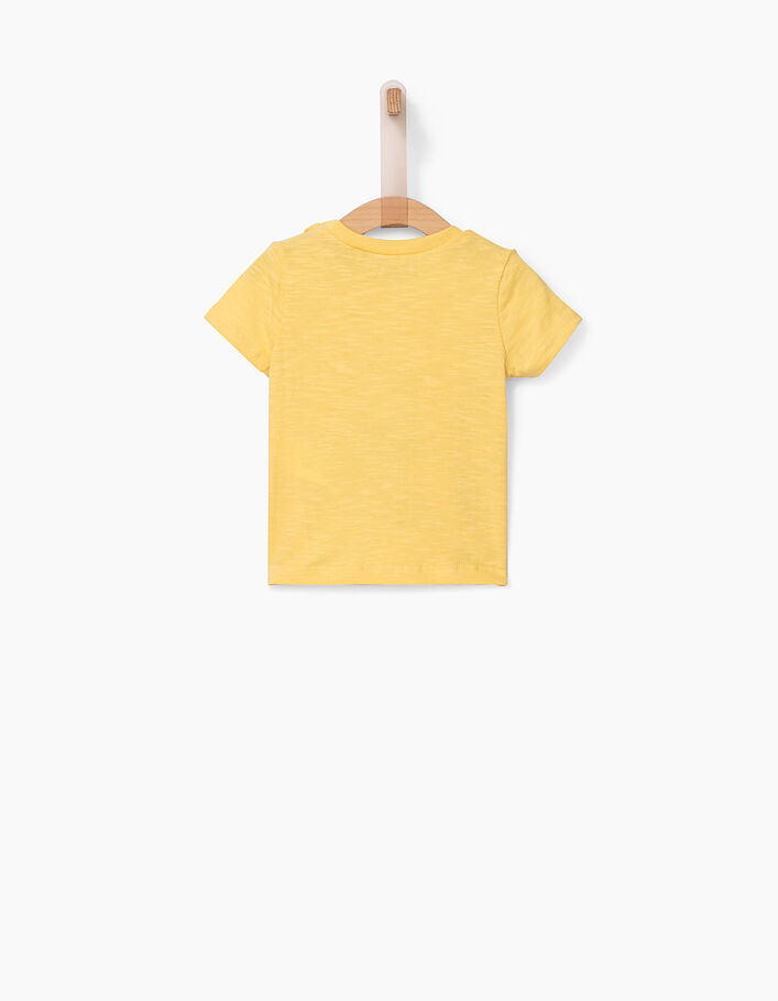 Tee-shirt jaune à visuel glace bébé garçon  - IKKS