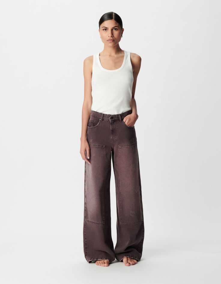 Charpentier Pflaumenjeans mit hoher Taille Mila Damen-1