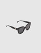 Gafas de sol grises carey estilo mariposa mujer-2