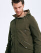 Parka kaki et beige réversible Homme-4