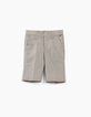 Bermudas de traje gris jaspeado ni&ntilde;o -1