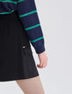 Jupe courte noire esprit battle Femme-5