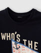 Tee-shirt navy avec drapeau patché garçon-2