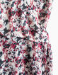 Vestido pico drapeado estampado acuarela mujer-3