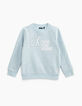 Boys’ ice blue sweatshirt with reflective 3D print-1