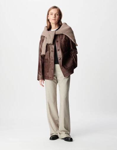 Women's beige suit pants - IKKS