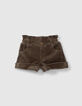 2-in-1 baby meisjes vlinder T-shirt en kaki shorts set-5