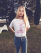 T-shirt blanc coton bio visuel bol de pâtes fille-2