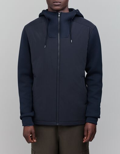 Sous-doudoune marine bi-mati&egrave;re Homme - IKKS