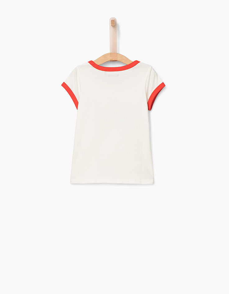 Camiseta blanco roto GIRL POWER niña-4