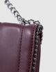 Sac à main bordeaux bordure microbilles fille-9
