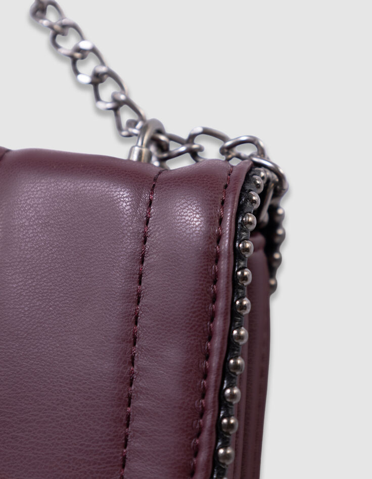 Sac à main bordeaux bordure microbilles fille-9