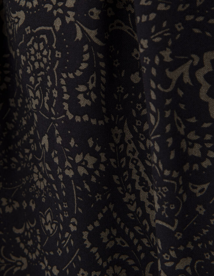 Robe kaki LENZING™ ECOVERO™ cachemire floral Femme-8