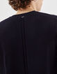 Men’s navy DRY FAST sweater with stitched knit on back -5