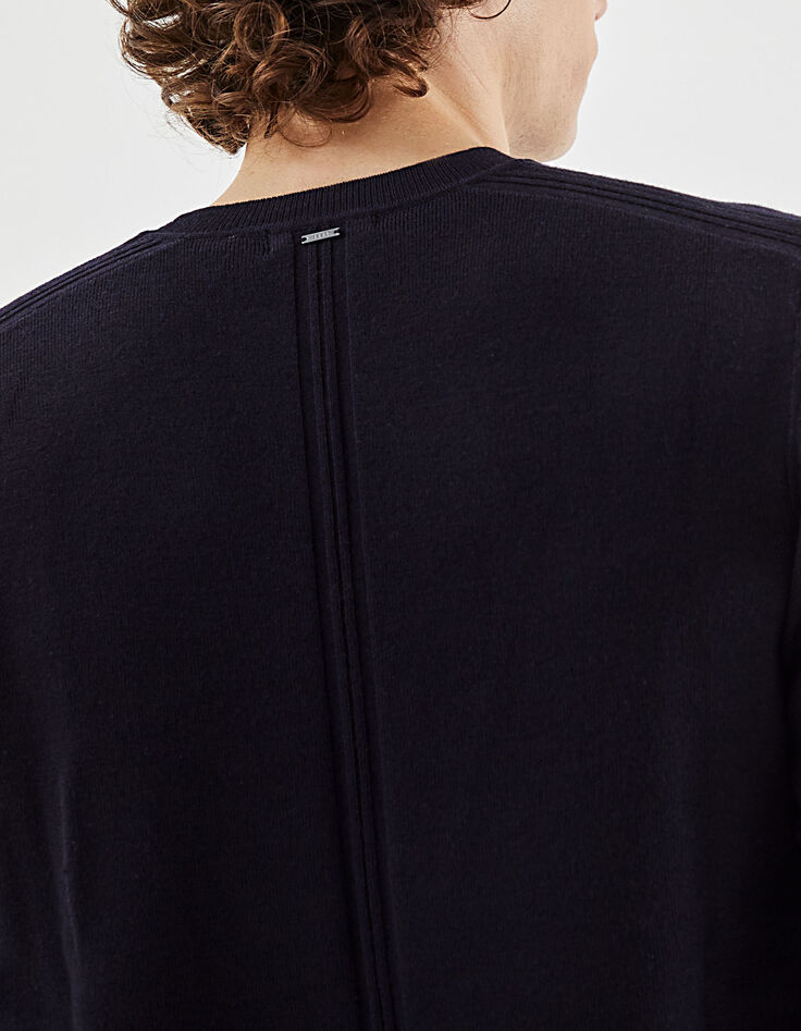 Men’s navy DRY FAST sweater with stitched knit on back -5 Men’s navy DRY FAST sweater with stitched knit on back -5