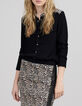 Chemise noire LENZING™ ECOVERO™ détails léo rock Femme-1