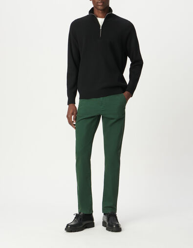 Pantalon chino slim vert Homme - IKKS