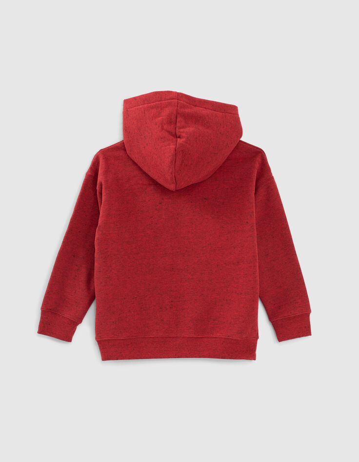 Boys’ red flag patchwork hoodie-3