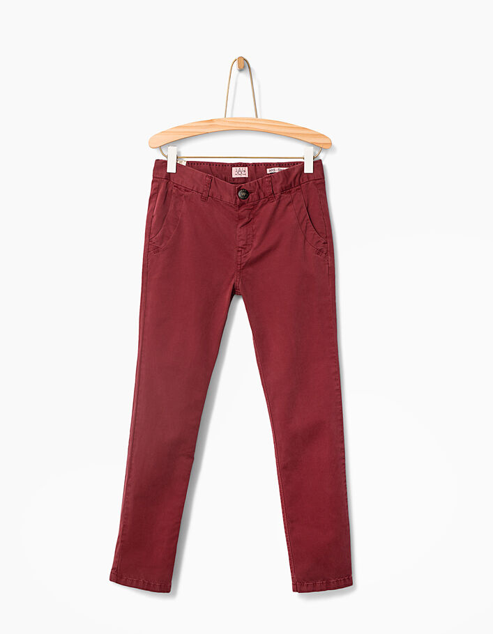 Boys’ burgundy trousers - IKKS