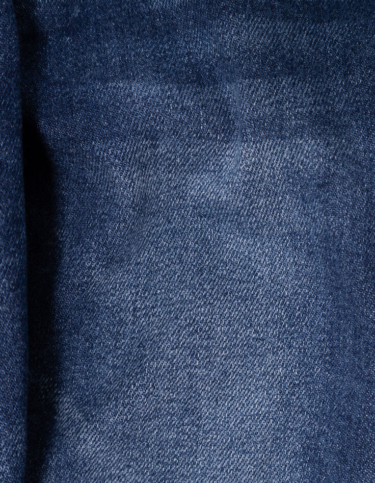 Jean droit bleu marine garçon-7