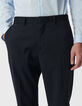 Marineblaue Herren-Anzughose-4