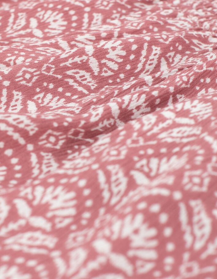 Girls’ rosewood batik print Ecovero® shorts-7