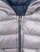 Doudoune réversible argent et Tencel® bleu bébé fille-5