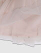 Girl's white tulle midi skirt-6