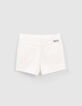 Shorts slim blancos tiro alto niña-2