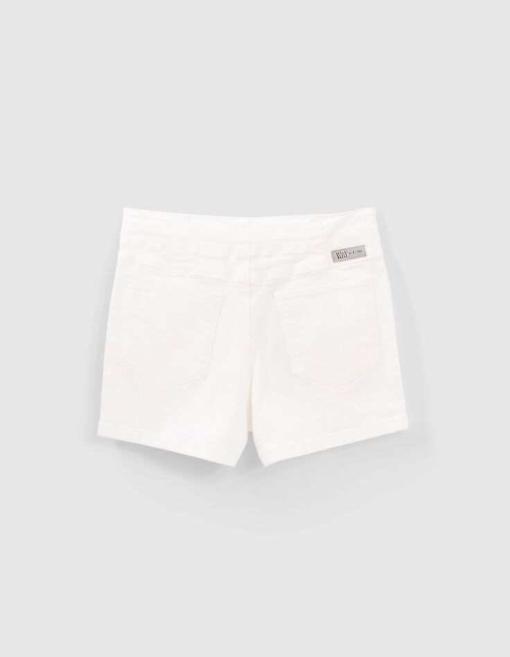 Shorts slim blancos tiro alto niña-2