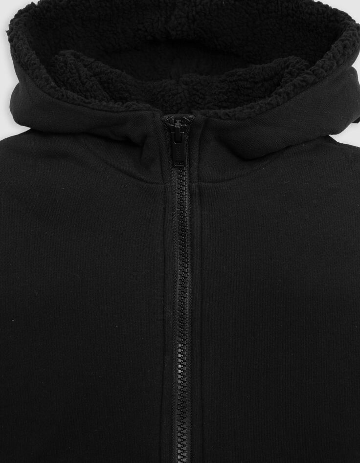 Jungen-Strickjacke, Schwarz, Stick und Nieten hinten-6
