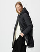 Parka negra forrada capucha mujer-3