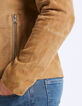 Hellbraune Herren-Velourslederjacke-6