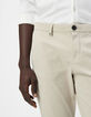 Beige SLIM chinobroek Heren-4