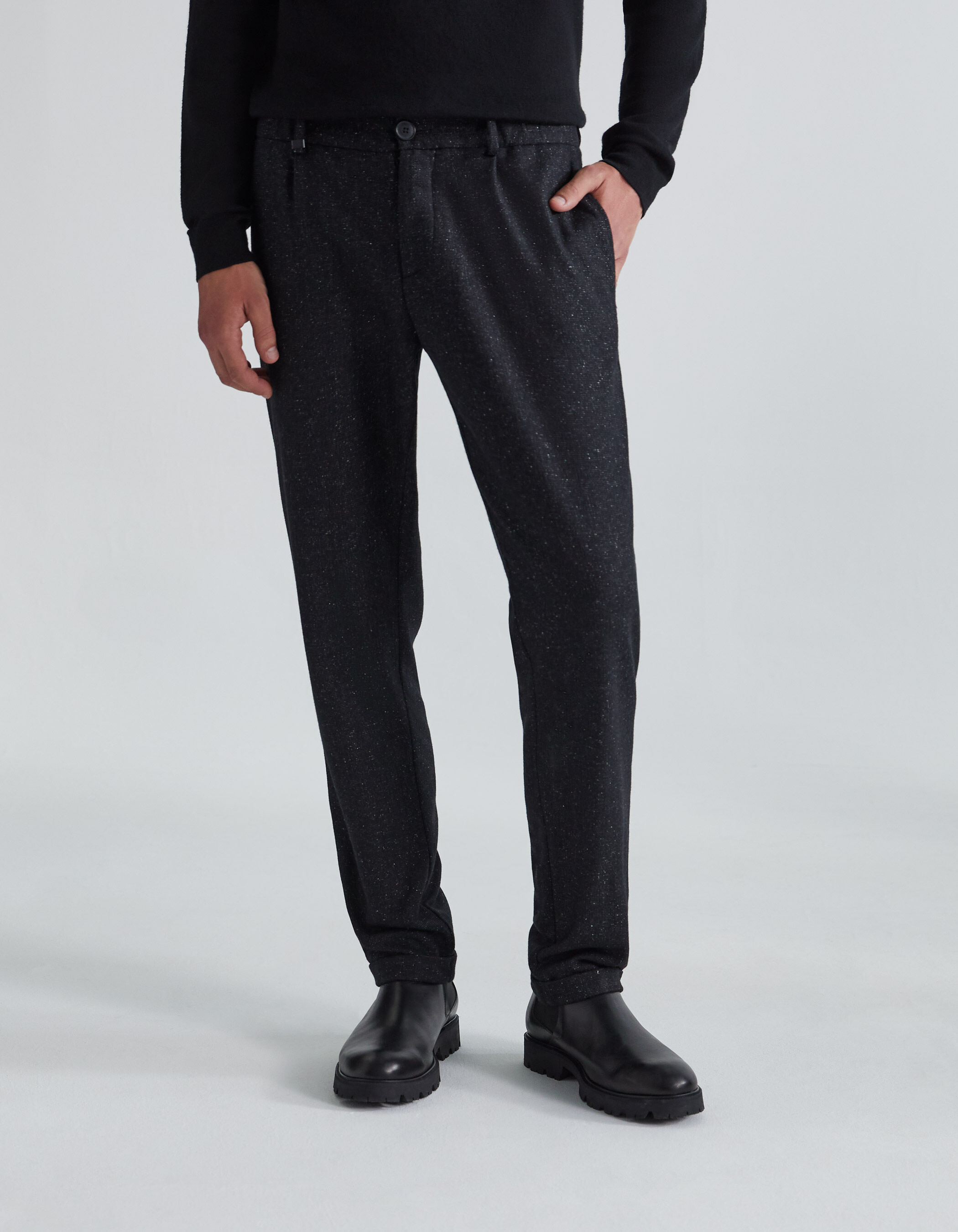 Pure Edition Pantalon de costume anthracite Homme