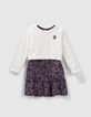 Girls’ 2-in-1 star and heart print dress with sweatshirt-2