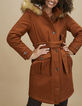 Parka caramel fourrée à capuche I.Code-2
