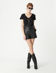 Short cuir d'agneau femme-1