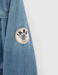 Chaqueta vaquera azul capucha extra&iacute;ble-7